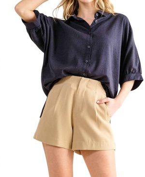 loved by you shorts in latte