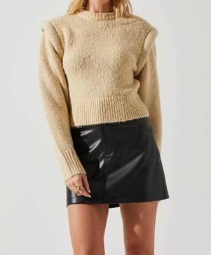 luciana sweater in taupe