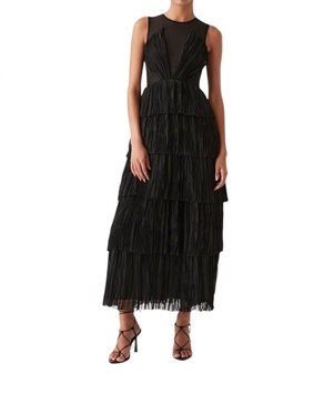 escapist maxi dress in black