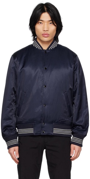 Navy Dugout Bomber Jacket