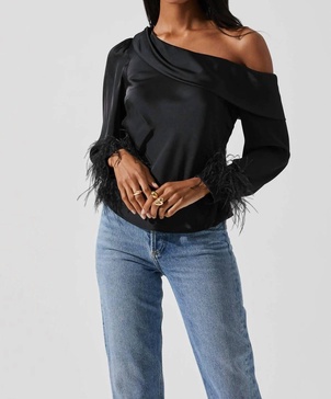 dawn top in black