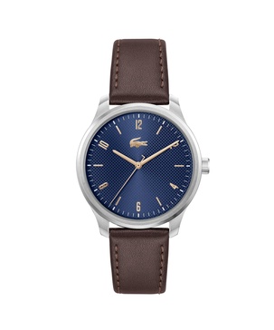 Lacoste Lisbon Men's 3H Quartz Watch, Stainless Steel, Water Resistant Up to 5ATM/50 Meters - Modern Design for Him - 42mm