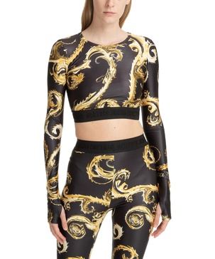 Abstract Multicolour Embroidered Top