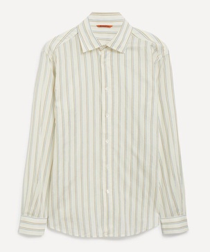 Surian Striped Cotton-Silk Shirt