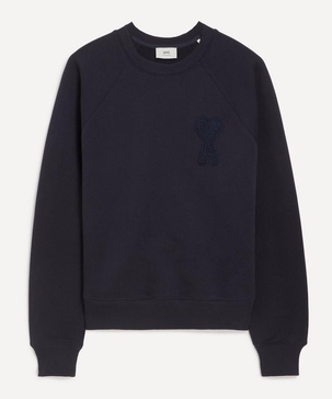 Navy Ami de Coeur Patch Sweatshirt