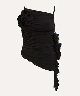 Serene Asymmetric Gathered Top