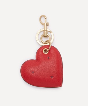 Chubby Leather Heart Charm