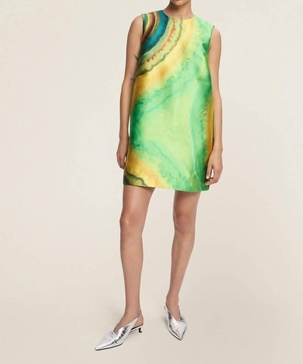 iris mini dress in green