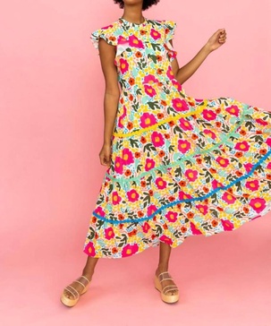 napa dress in monet's garden