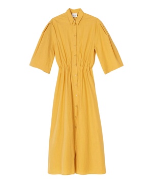 chemisier dress in mustard