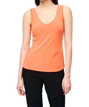 classic v-neck camisole in mandarin