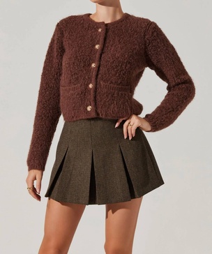 myrtle cardigan in brown