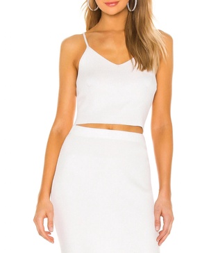 ronan sweater top in soft blanc