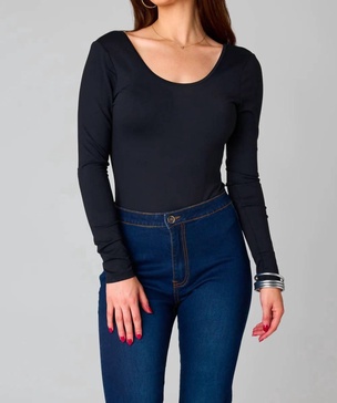 benny long sleeve bodysuit in panther