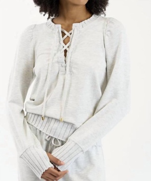 atlas pullover in heathered grey