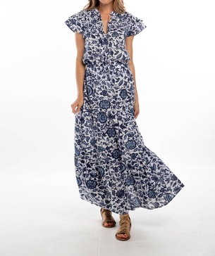 ariana skirt in blue flowers
