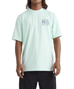 Billabong Men's Standard Crayon Wave Loose Fit Short Sleeve Rashguard