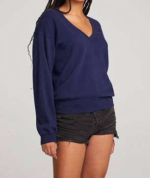 poppy pullover in blue