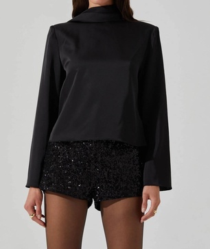 bethwyn top in black