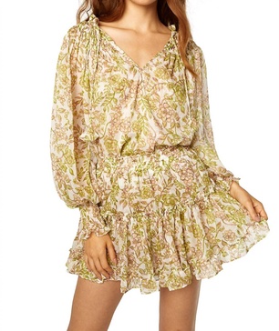 marion skirt in green goddess