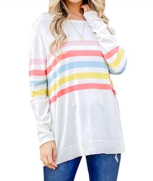 best of you sweater in ivory multi