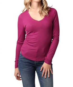 sophie top in fuchsia