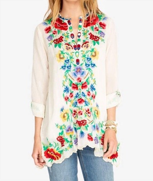 gala tunic in shell