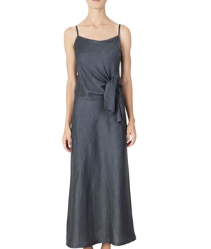 knot dress in gray