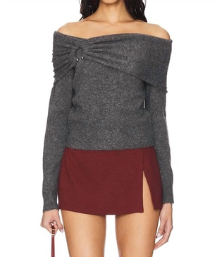 wylie sweater in charcoal