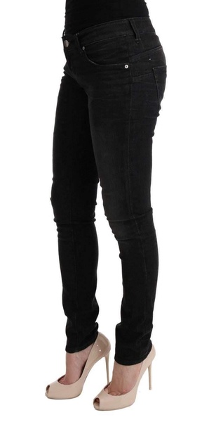 blue cotton bottoms slim fit women's jeans