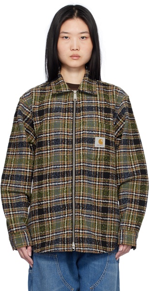 Khaki Stroy Check Shirt Jacket