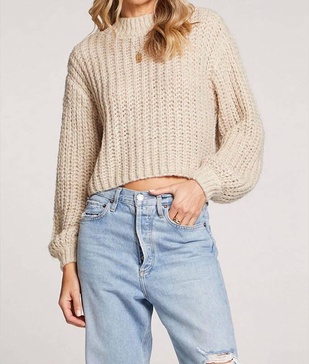 quinn sweater in bone
