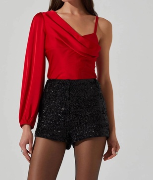 jenah top in red