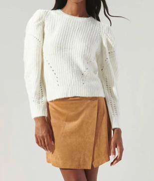 monica sweater in cream