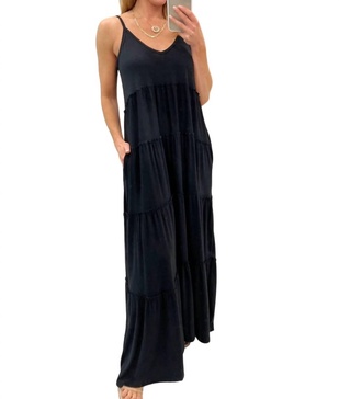 miya maxi dress in black