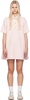 Pink Overdyed Denim Minidress