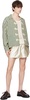 Green & Off-White Soda Stripe Trillium Shirt