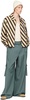 Black & Beige Domino Stripe Jacket