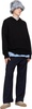 Black Dishevelled Mending Hoodie