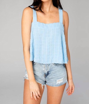 athena tank top in blue