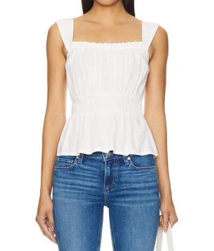 laureth top in white