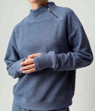 genie pullover in steel blue