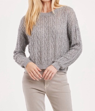 sarai sweater in silver