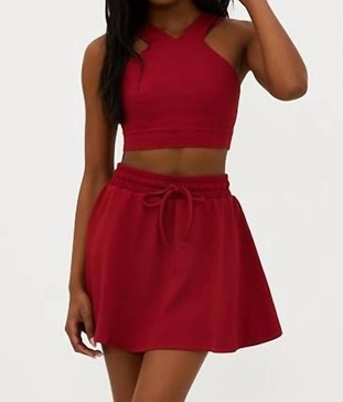 adia top in rio red waffle