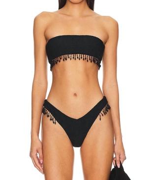 ryder top in textured black