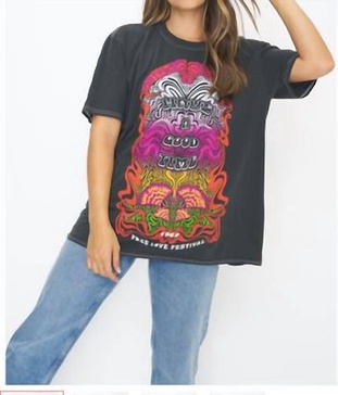good times oversized tee in black
