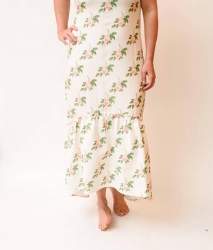 sita dress in cream floral