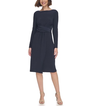Tommy Hilfiger Women's Stretch Long Sleeve Dress