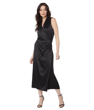 Vince Women's Sleevels Draped Wraped Dress