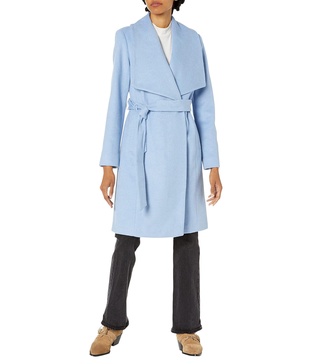 Cole Haan Women's Belted Wool Classically Elegant Coat for Year-Round Style